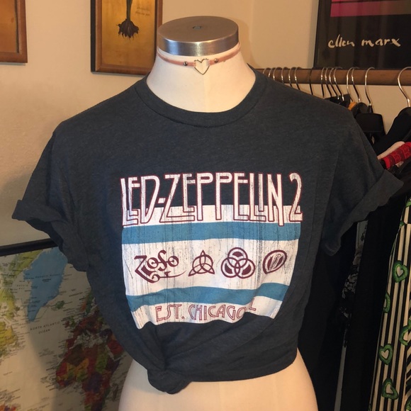 Vintage Tops - VINTAGE LED ZEPPELIN 2 rock band t shirt medium